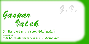 gaspar valek business card